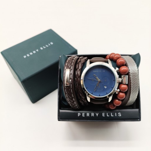 Set Reloj pulseras hombre Perry Ellis